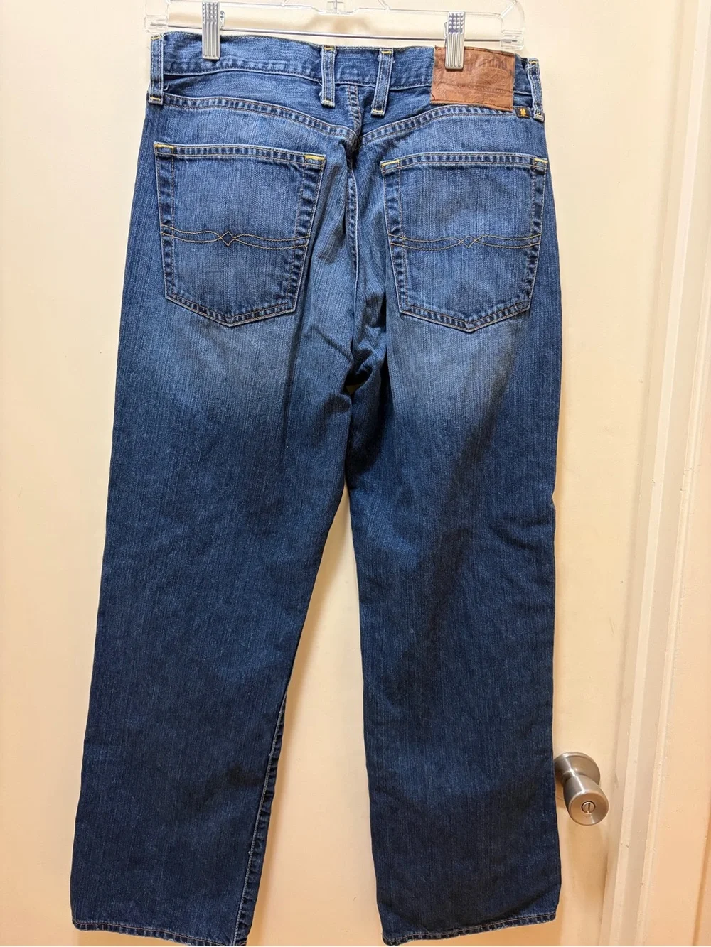 Lucky Brand Men's Dark Blue Straight Jeans